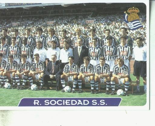 Cromos: Las fichas de la liga 95/96-Real Sociedad: R.Sociedad S.S. (plantilla)