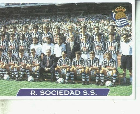 Cromos: Las fichas de la liga 95/96-Real Sociedad: R.Sociedad S.S. (plantilla)