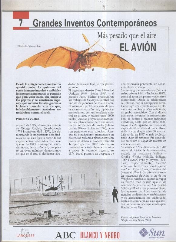 Grandes Inventos Contemporaneos numero 07: El avion