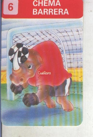 Cromos Los Zoolimpicos de Tostarica de  Cuetara numero 06: Chema barrera