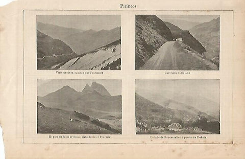LAMINA DE ESPASA 463: Los Pirineos