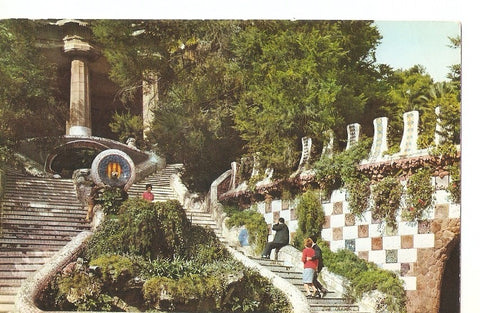 Postal 037215 : Barcelona. Parque Guell (Arquitecto Gaudi)