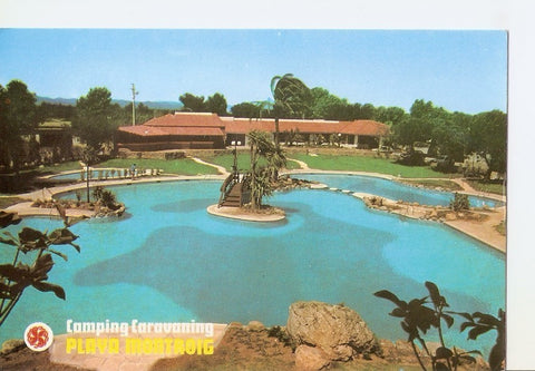 Postal 035283 : Camping Caravaning. Playa Montroig. Costa Dorada - España