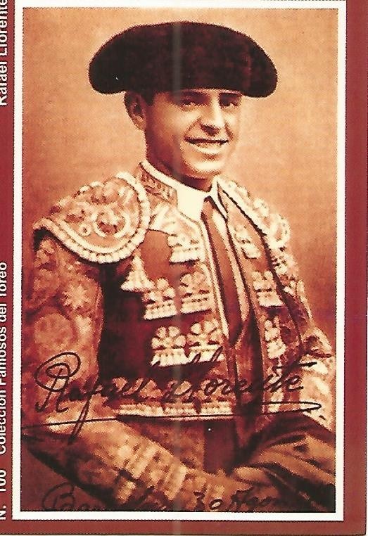CALENDARIO PUBLICITARIO 100: Coleccion Famosos del Toreo: Rafael Llorente