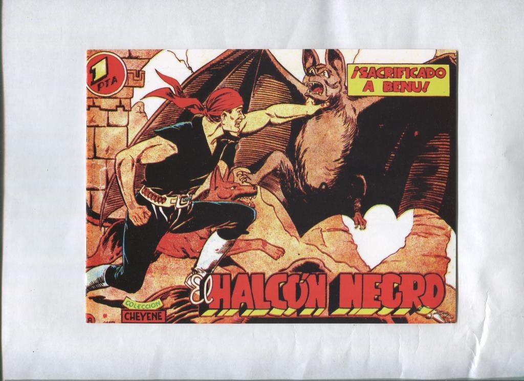 Facsimil: El Halcon Negro numero 18: Sacrificado a Benu