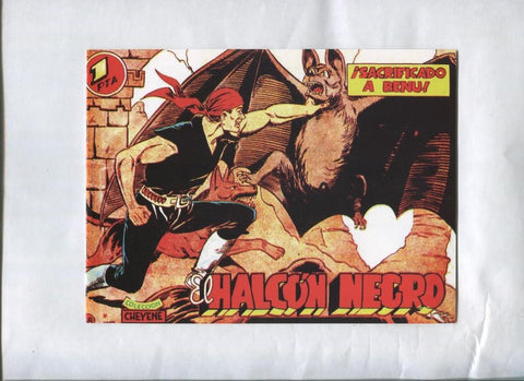 Facsimil: El Halcon Negro numero 18: Sacrificado a Benu