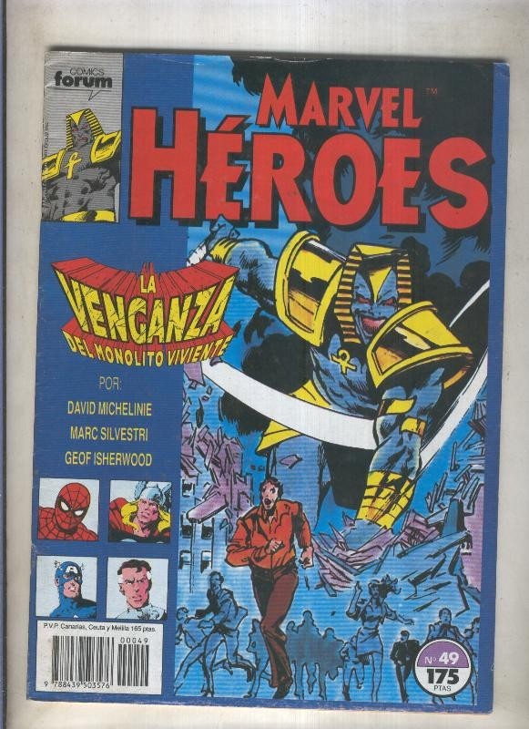 Marvel Heroes numero 49: Monolito viviente (numerado 3 en trasera)