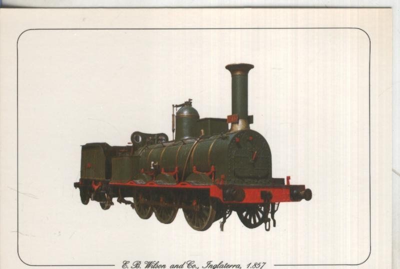 Postal 013048: Tren Locomotora E.B.Wilson & Co-Inglaterra 1857