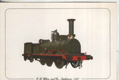 Postal 013048: Tren Locomotora E.B.Wilson & Co-Inglaterra 1857