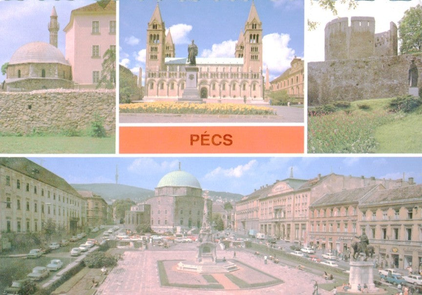 Postal 016742: PECS Hungria - Vistas de la ciudad de PECS
