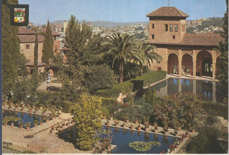 Postal 016085: Jardines de la alhambra en Granada