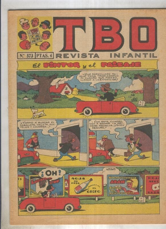 TBO numero 573: El pintor y el paisaje (Urda), (numerado 1 en trasera)