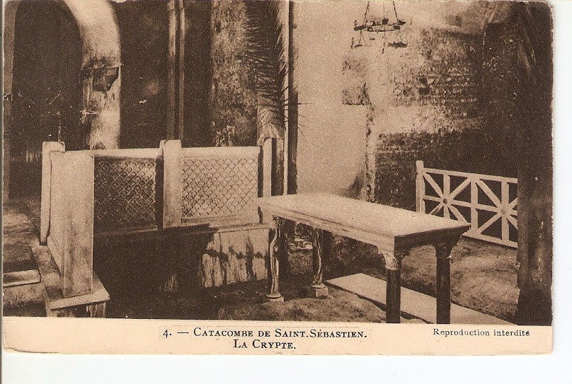 Postal 027737 : Catacombe de Saint. Sebastien. La Crypte