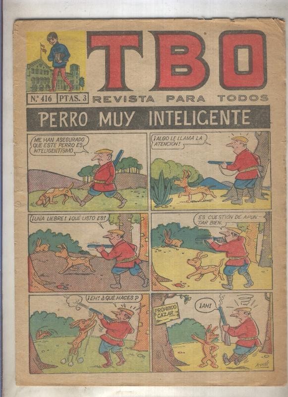 TBO numero 416: Perro muy inteligente (Ayne), (numerado 1 en trasera)