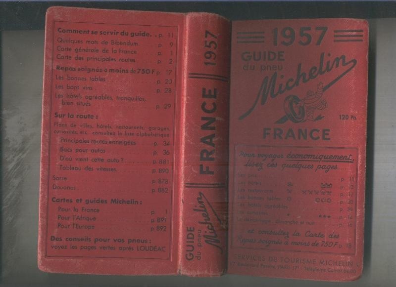 Guide du pneu  Michelin France 1957