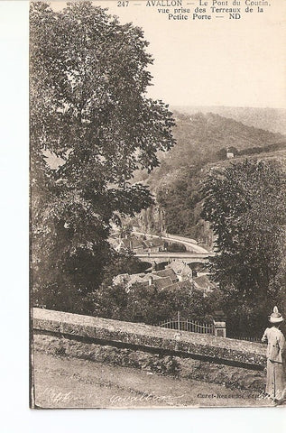 Postal 027295 : Avallon - Le Pont du Cousin, vue prise des Terreaux de la Petite Porte