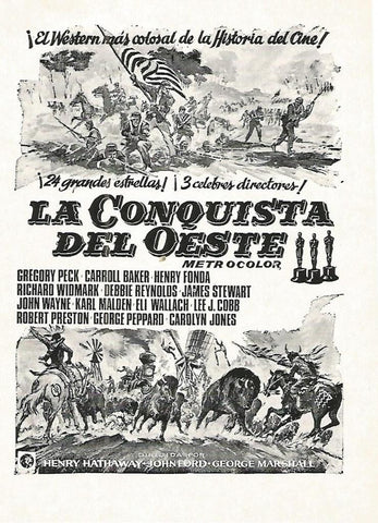 FLYER PUBLICITARIO 097: Film  La conquista del oeste
