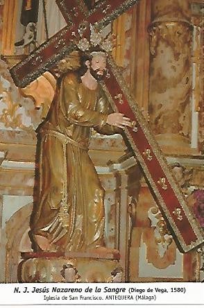 POSTAL 54304: Jesus Nazareno de la Sangre. Antequera Malaga