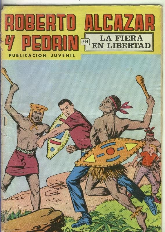 Roberto Alcazar y Pedrin color, numero 168: La fiera en libertad