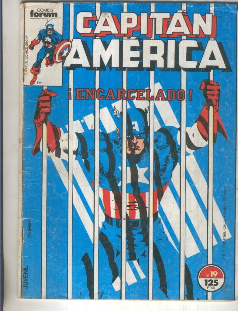 Capitan America volumen 1 numero 019: Encarcelado