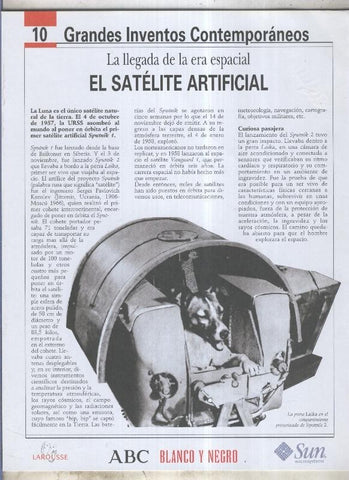 Grandes Inventos Contemporaneos numero 10: El satelite artificial