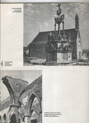 Lamina: La Bretagne: Plougonyen: Le calvaire y Pointe Saint Mathieu