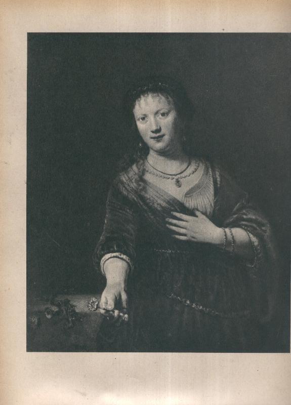 Rembrandt lamina 043: Retrato de Saskia