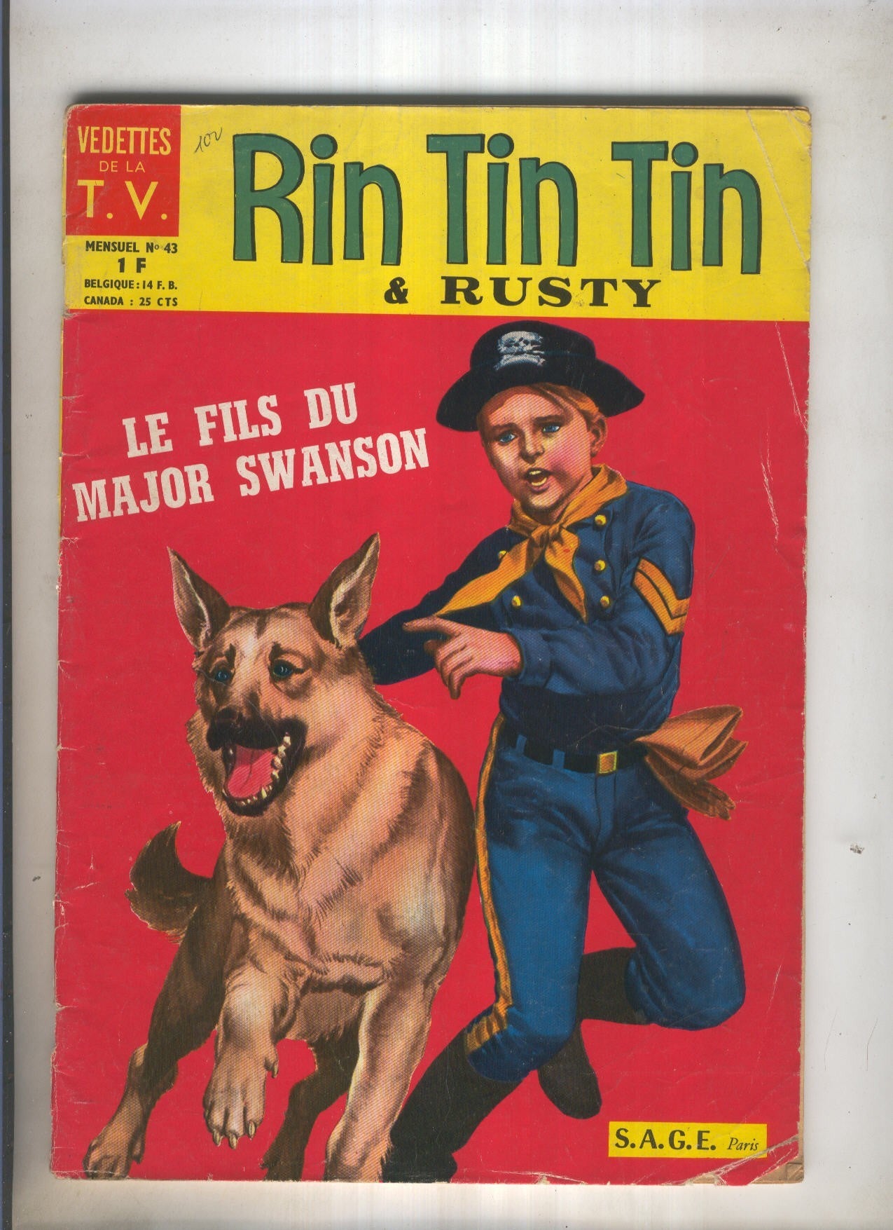 RIN TIN TIN ET RUSTY Numero 043: Le fils du major Swanson