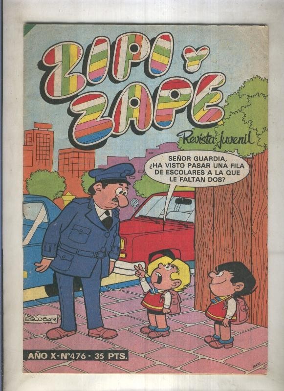 Zipi y Zape semanal numero 476 (numerado 2 en trasera)