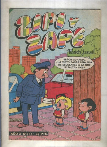 Zipi y Zape semanal numero 476 (numerado 2 en trasera)