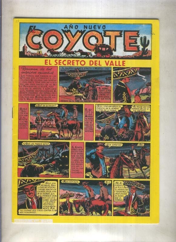 El Coyote facsimil numero 015: El secreto del valle (numerado 2 en trasera)