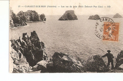 Postal 027050 : Camaret Sur Mer (Finistere) - Les tas de pois (Petit Dahouët Pen Glaz)