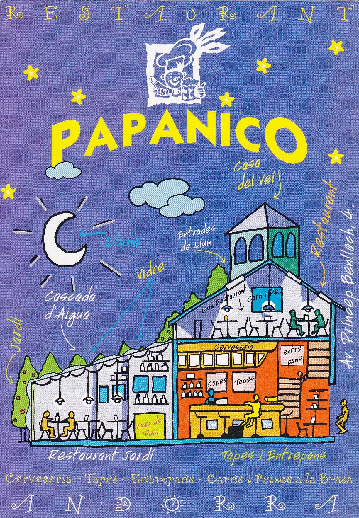 Postal 60710: Publicitaria Restaurante PAPANICO (Andorra)