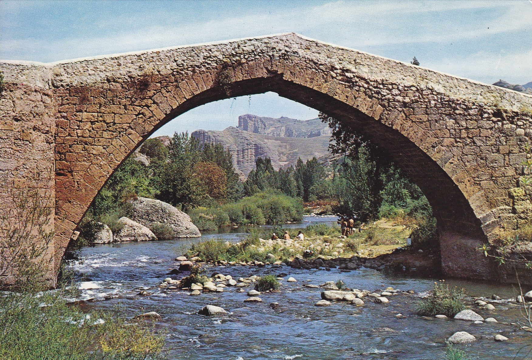 Postal 60720: Puente sobre el rio Iregua (Viguera Logroño)
