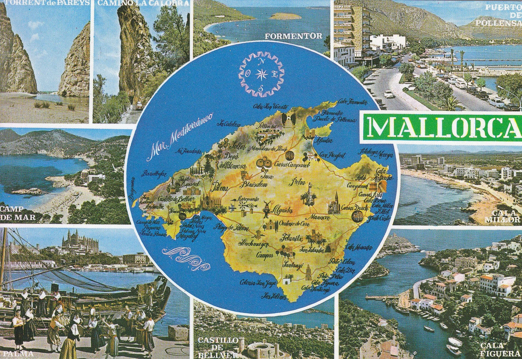 Postal 60740:  Varios motivos Mallorca