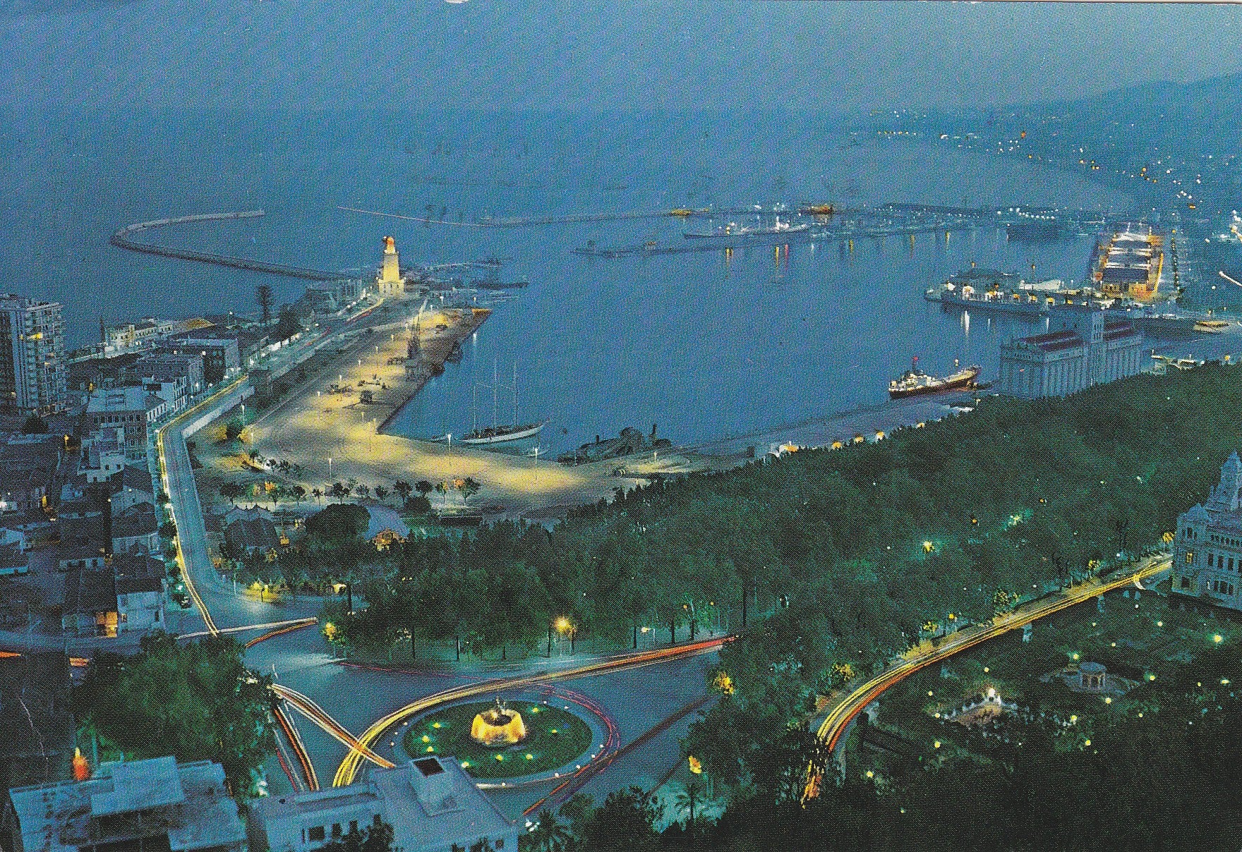 Postal 60742:  Vista general del puerto (Malaga)