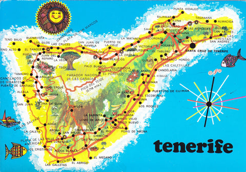 Postal 60748:  Mapa de Tenerife