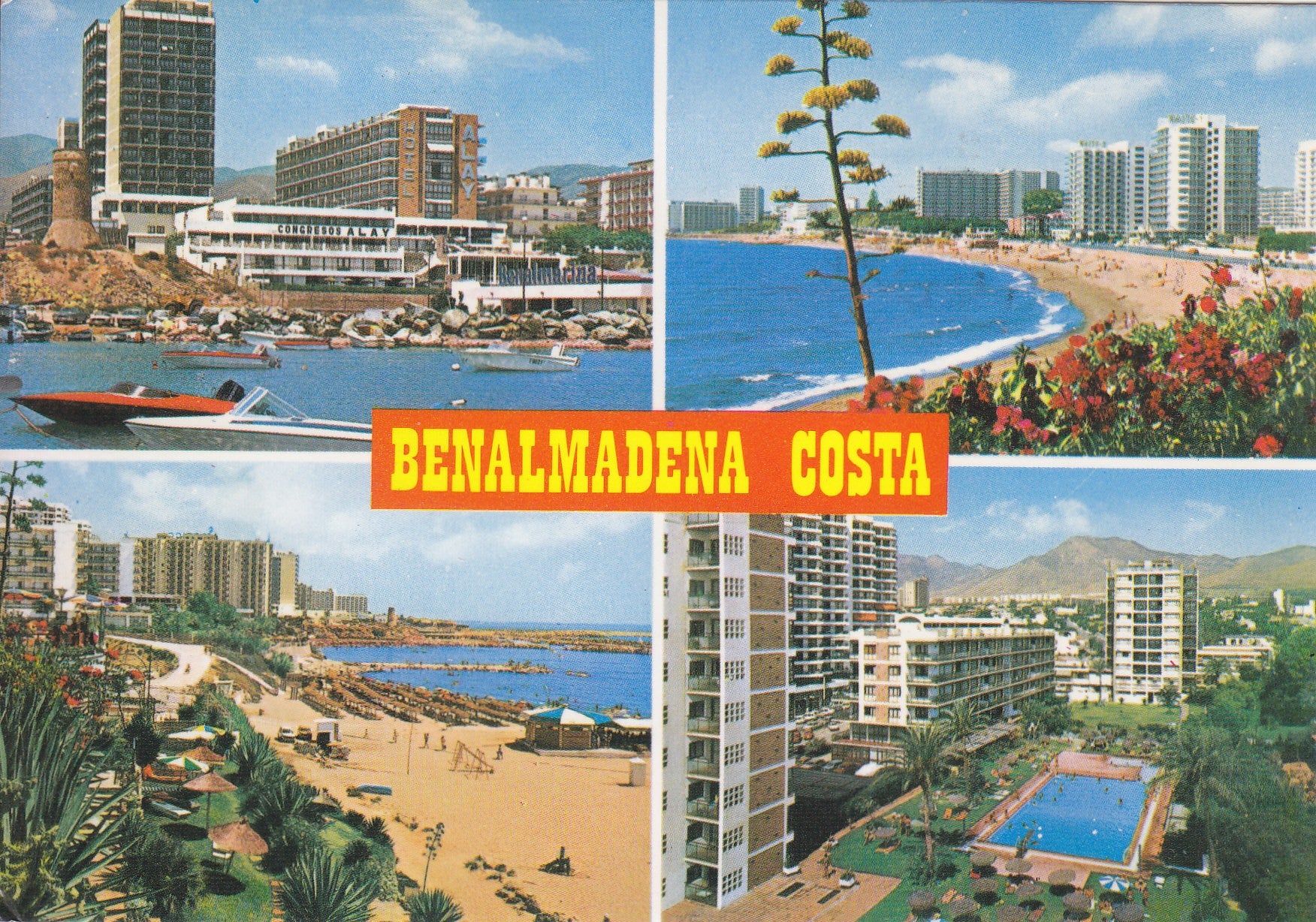Postal 60762: Varias vistas de costa del sol