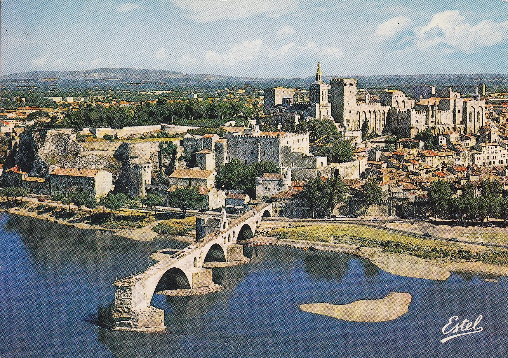 Postal 60782: Las ruinas del puente San Benezet (Aviñon)