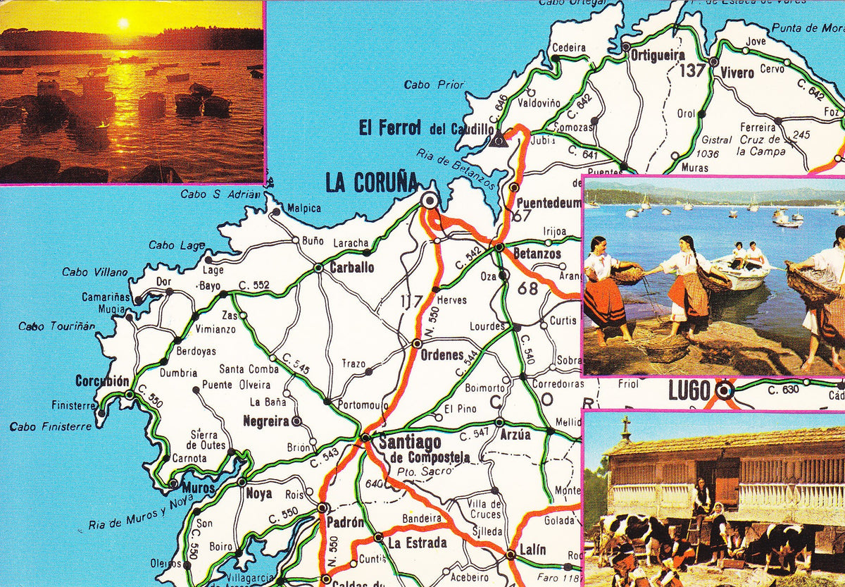 Postal 60794: Mapa de Galicia