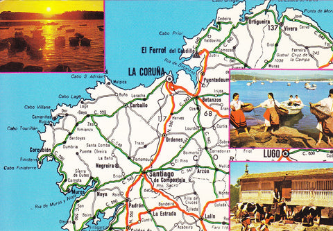 Postal 60794: Mapa de Galicia