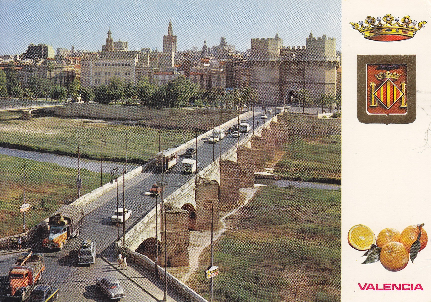 Postal 60804:  Puente y torres d Serrano.