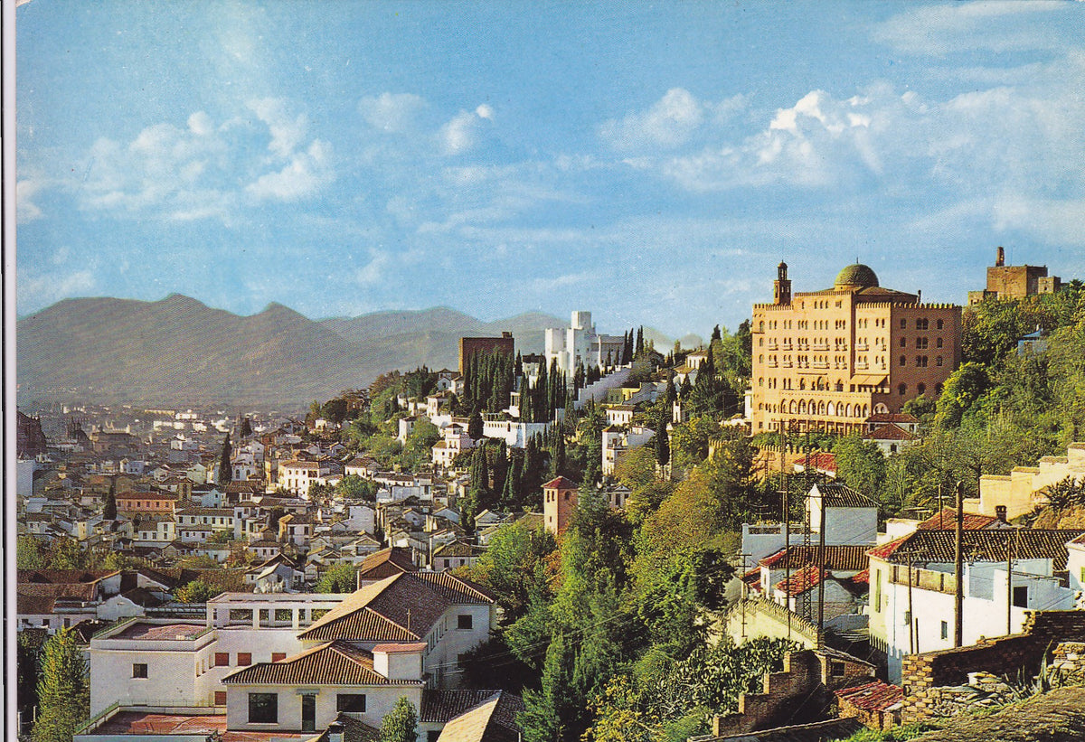 Postal 60824: Vista de La Alhambra y ciudad (Granada)