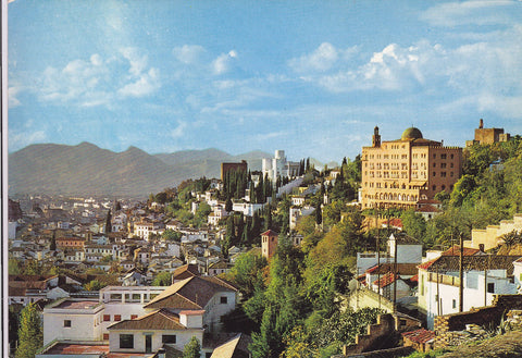 Postal 60824: Vista de La Alhambra y ciudad (Granada)