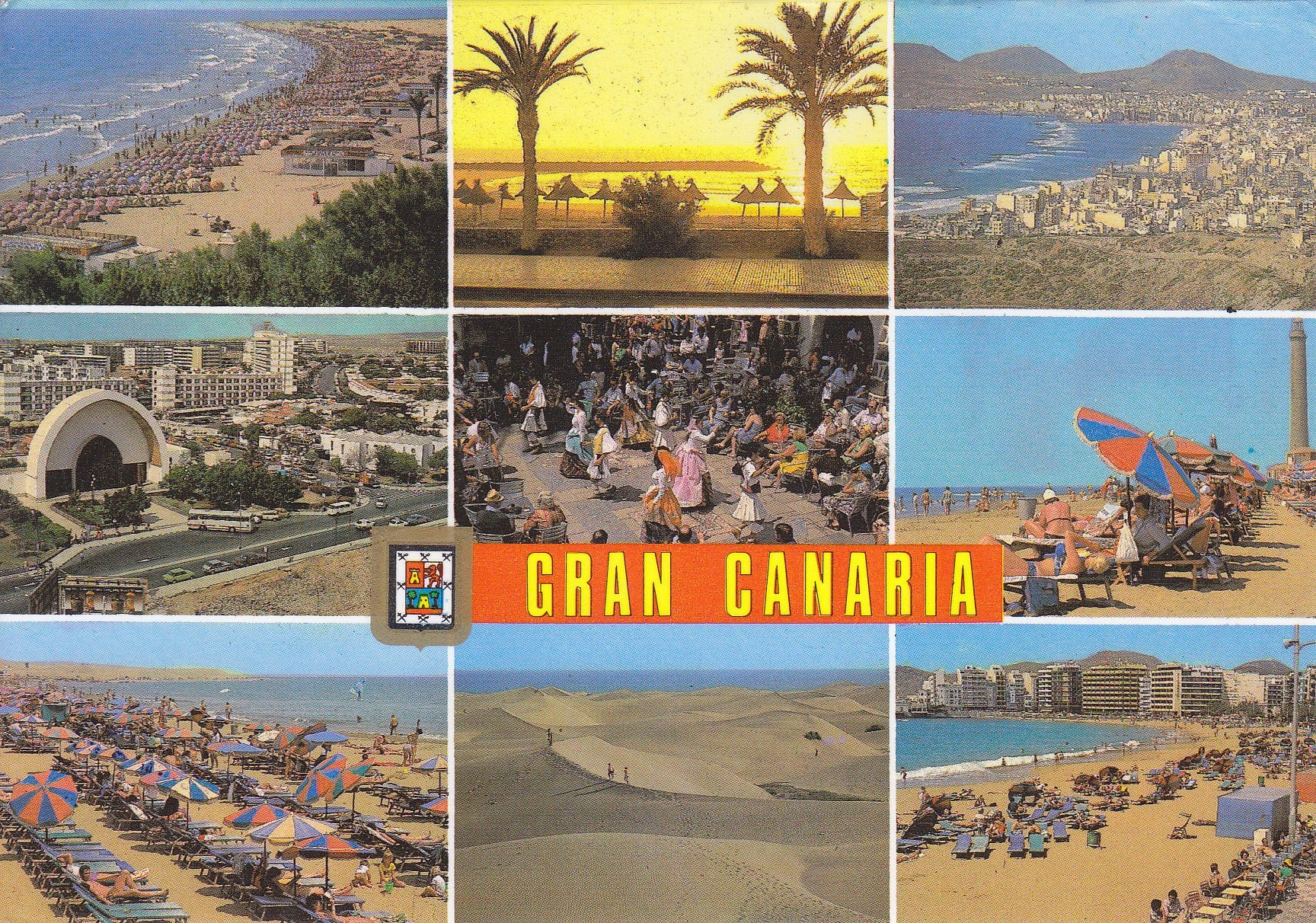 Postal 60891: Varios motivos (Las palmas de Gran Canaria)