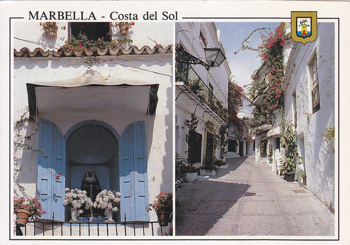 Postal 60902: Calle tipica Camarin Virgen de los Dolores (Marbella Costa del Sol)