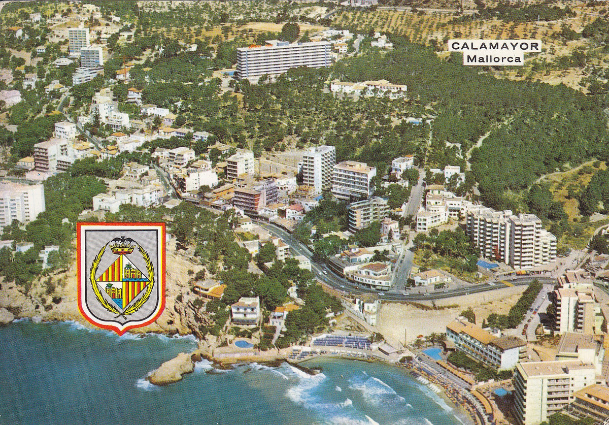 Postal 60908: Vista aerea de CALAMAYOR (Mallorca)