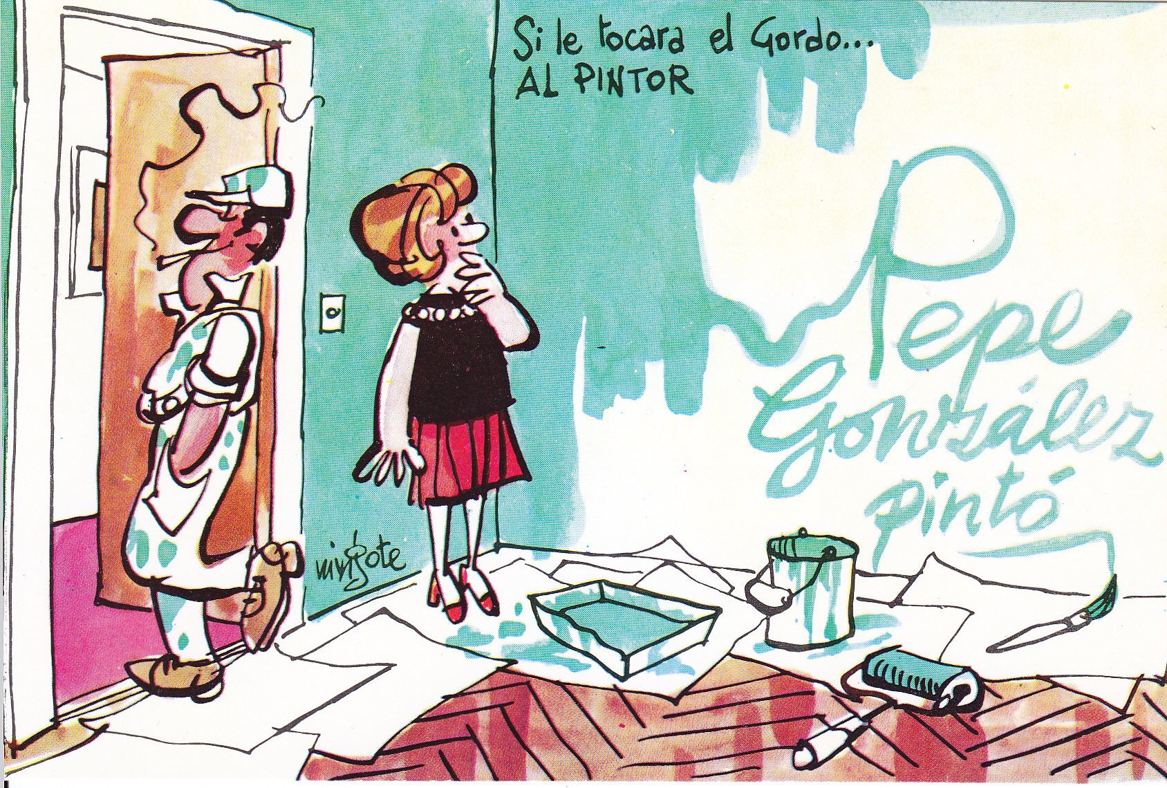 Postal 60916: MINGOTE. Dibujos humoristicos.