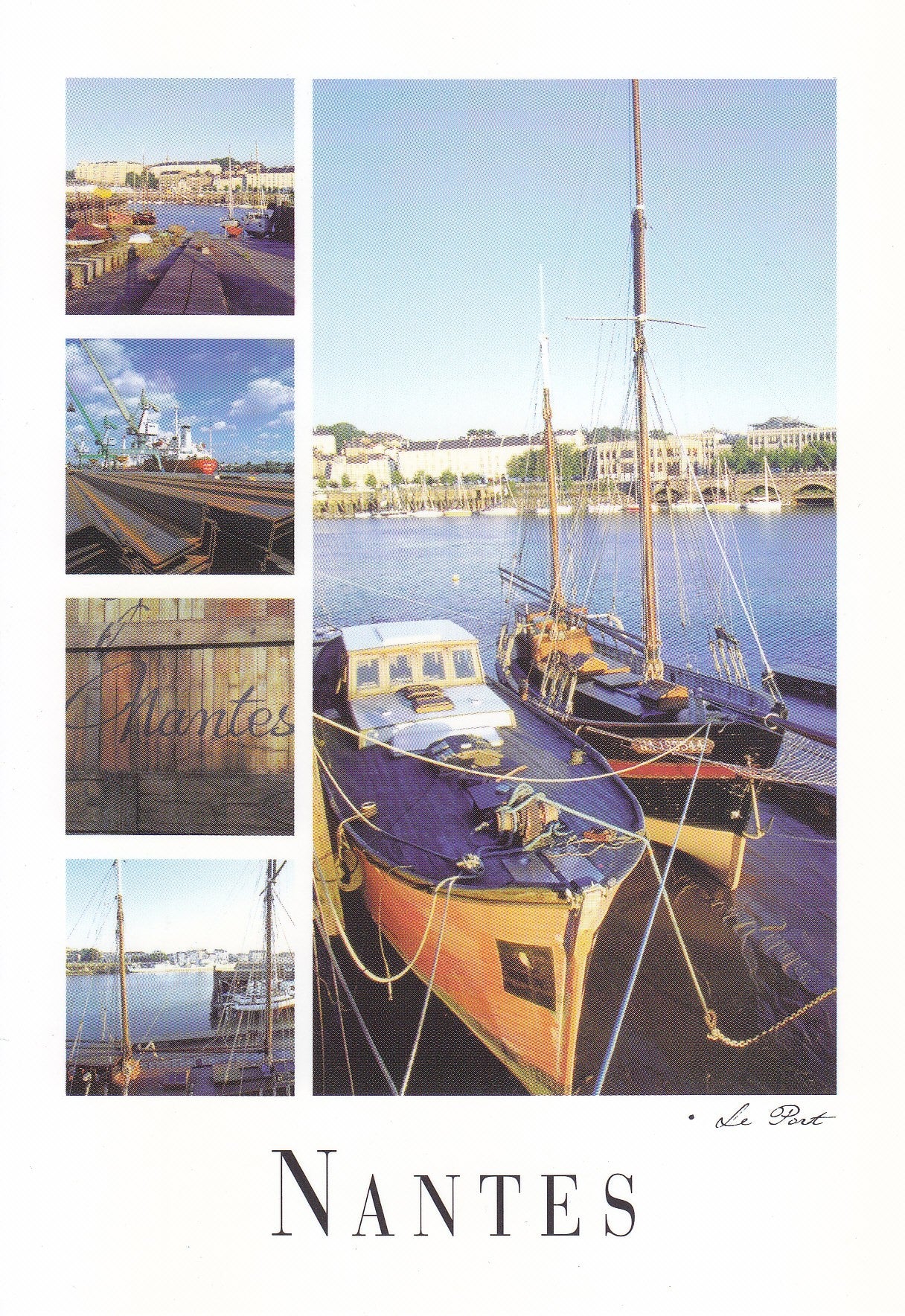 Postal 60960: Varios motivos. El  puerto de Nantes (Francia)