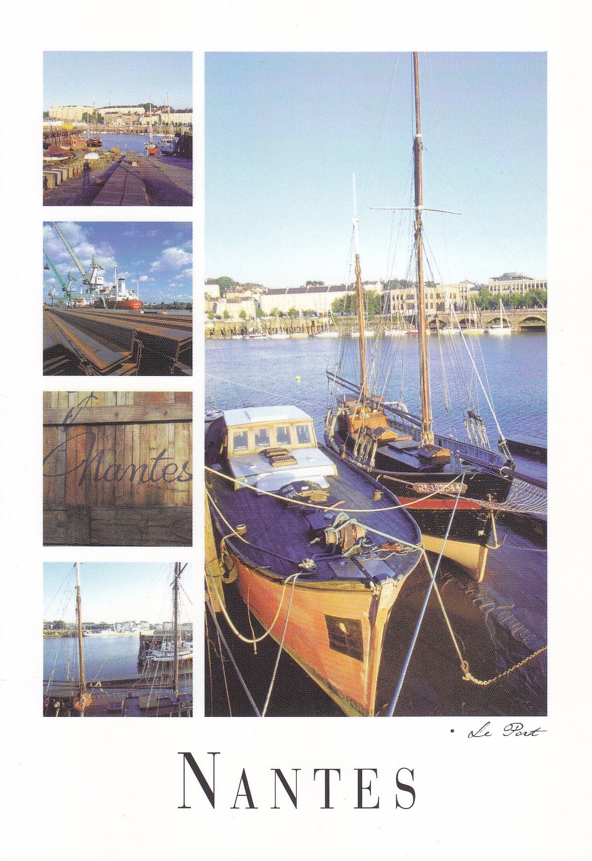 Postal 60960: Varios motivos. El  puerto de Nantes (Francia)